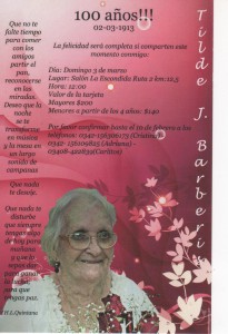 100 años abuela tilde